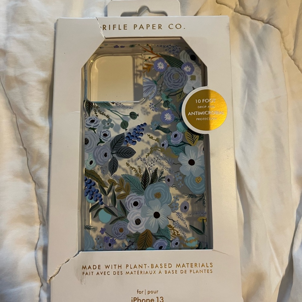 NWT Rifle Paper Co. iPhone 13 Case Mate Garden Party Case